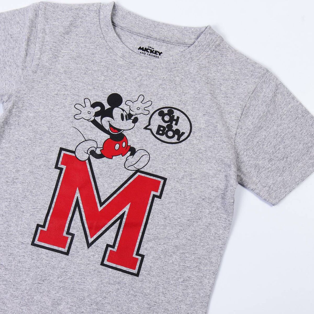 Camiseta de Manga Corta Infantil Minnie Mouse Gris 3 Años