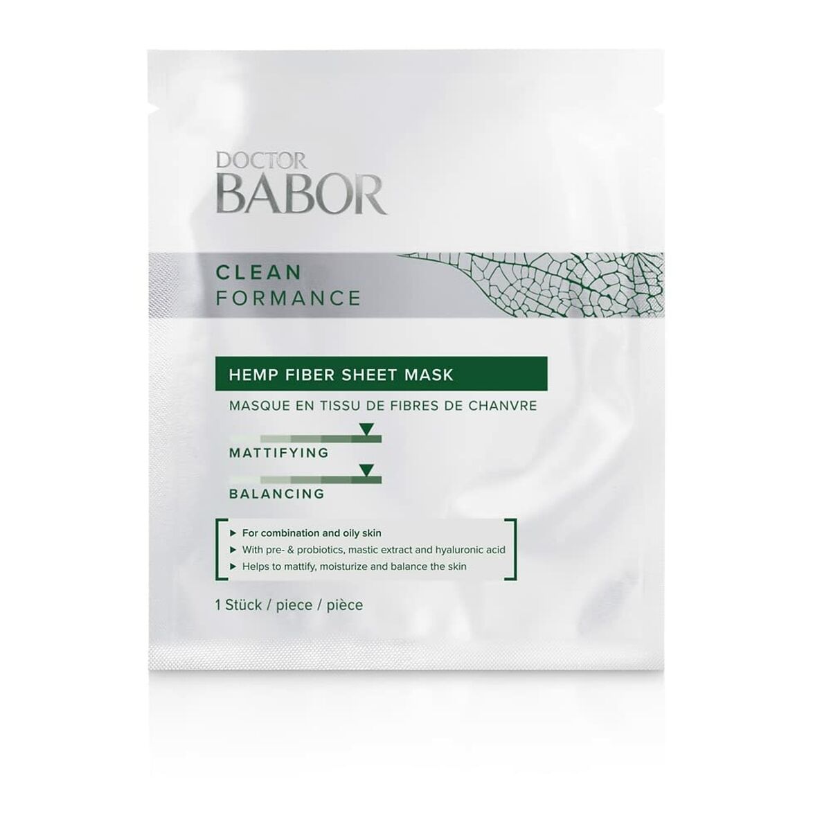 Mascarilla Facial Babor Doc Clean Hemp Fiber 1 unidad