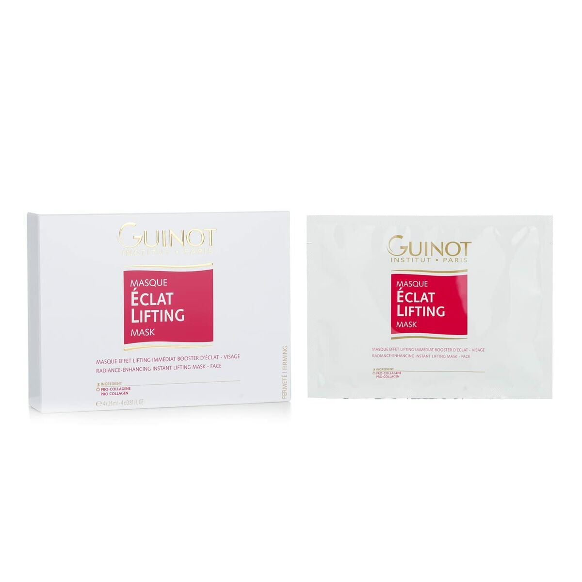 Mascarilla Facial Guinot Eclat Lifting 4 Unidades