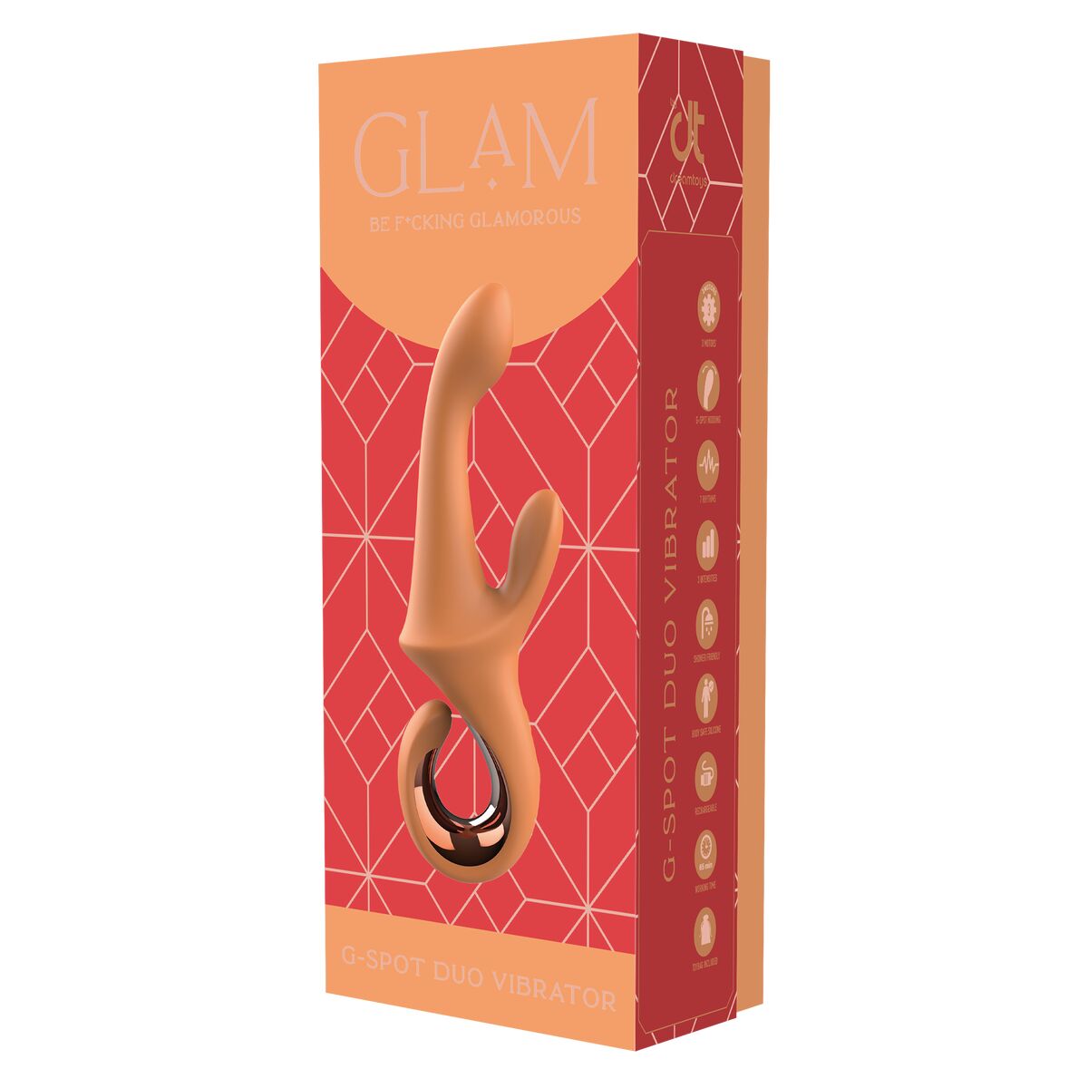 Vibrador Doble Estimulación Dream Toys Glam Naranja