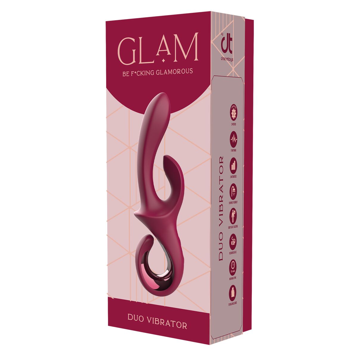 Vibrador Doble Estimulación Dream Toys Glam Rojo