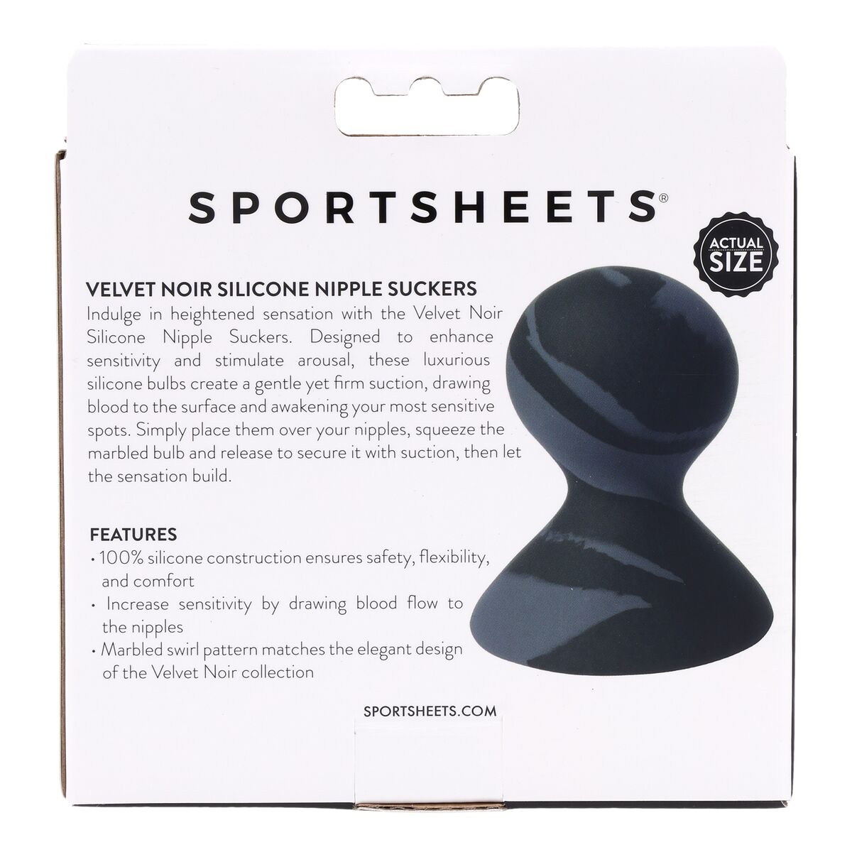Succionador de pezones Sportsheets Velvet Noir