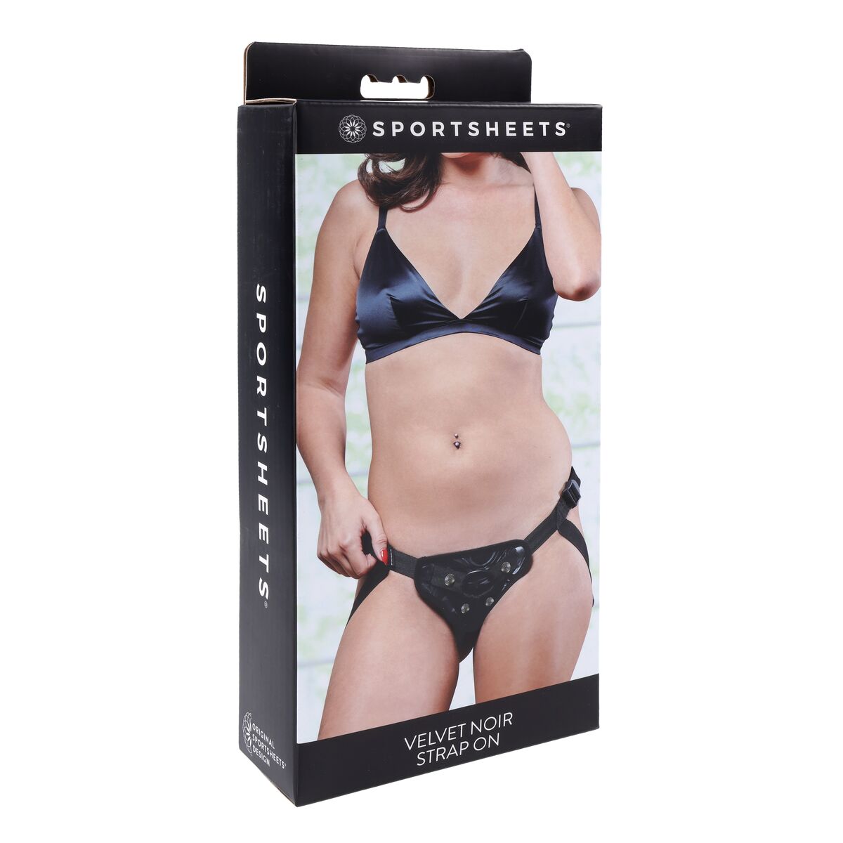 Arnés para consolador Sportsheets Velvet Noir