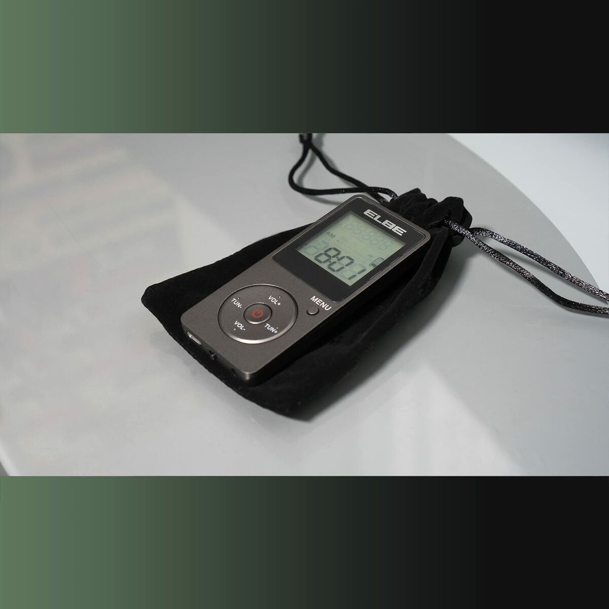 Radio Portátil ELBE RF-95 Gris oscuro Deportiva AM/FM