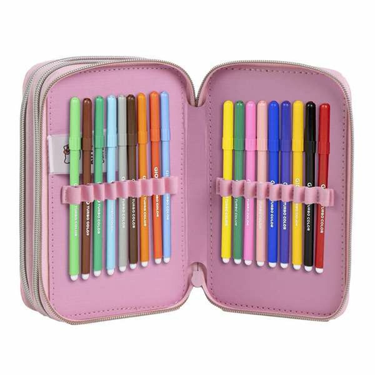 Plumier Hello Kitty Rosa 12,5 x 6,5 x 19,5 cm