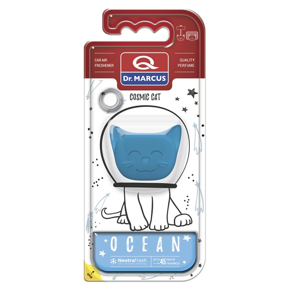 Ambientador para Coche Dr Marcus Cosmic Cat Ocean Plástico Colgante