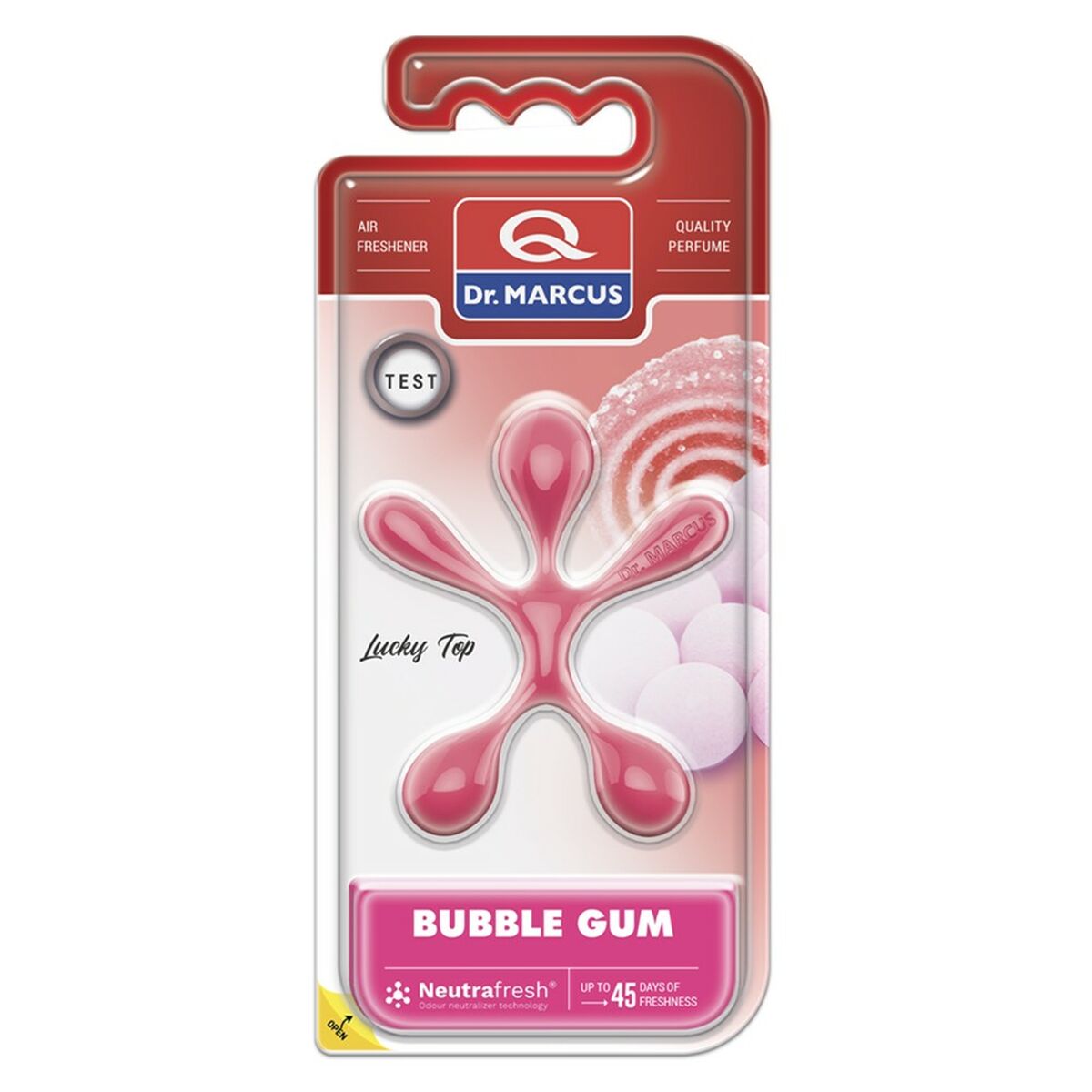 Ambientador para Coche Dr Marcus Lucky Top Chicle Plástico Colgante (12 Unidades)