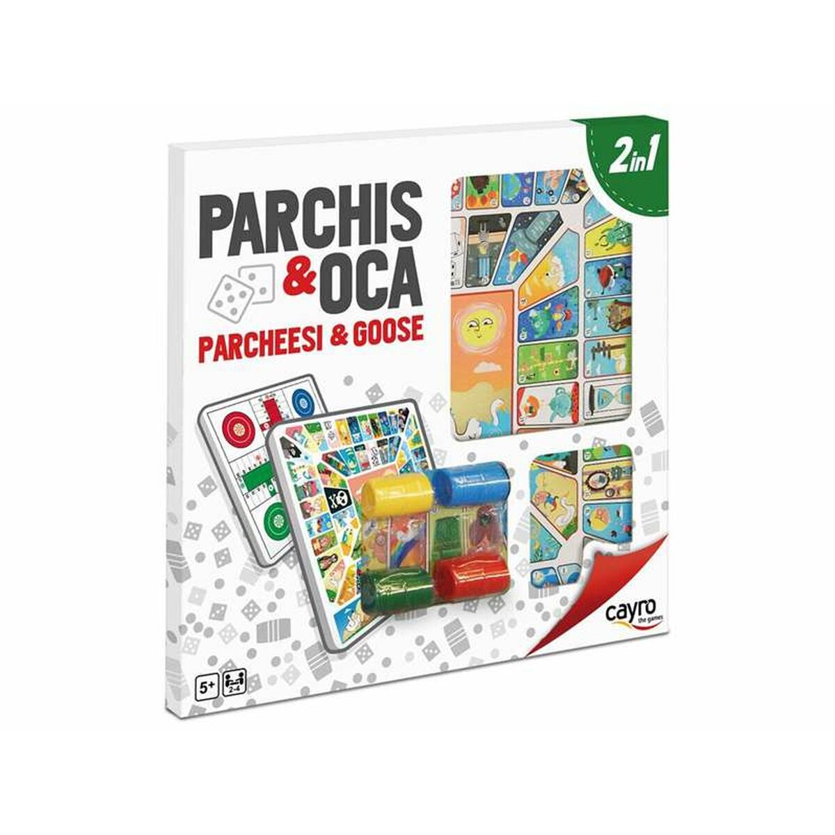 Tablero de Parchís y Oca Cayro Multicolor 250 g