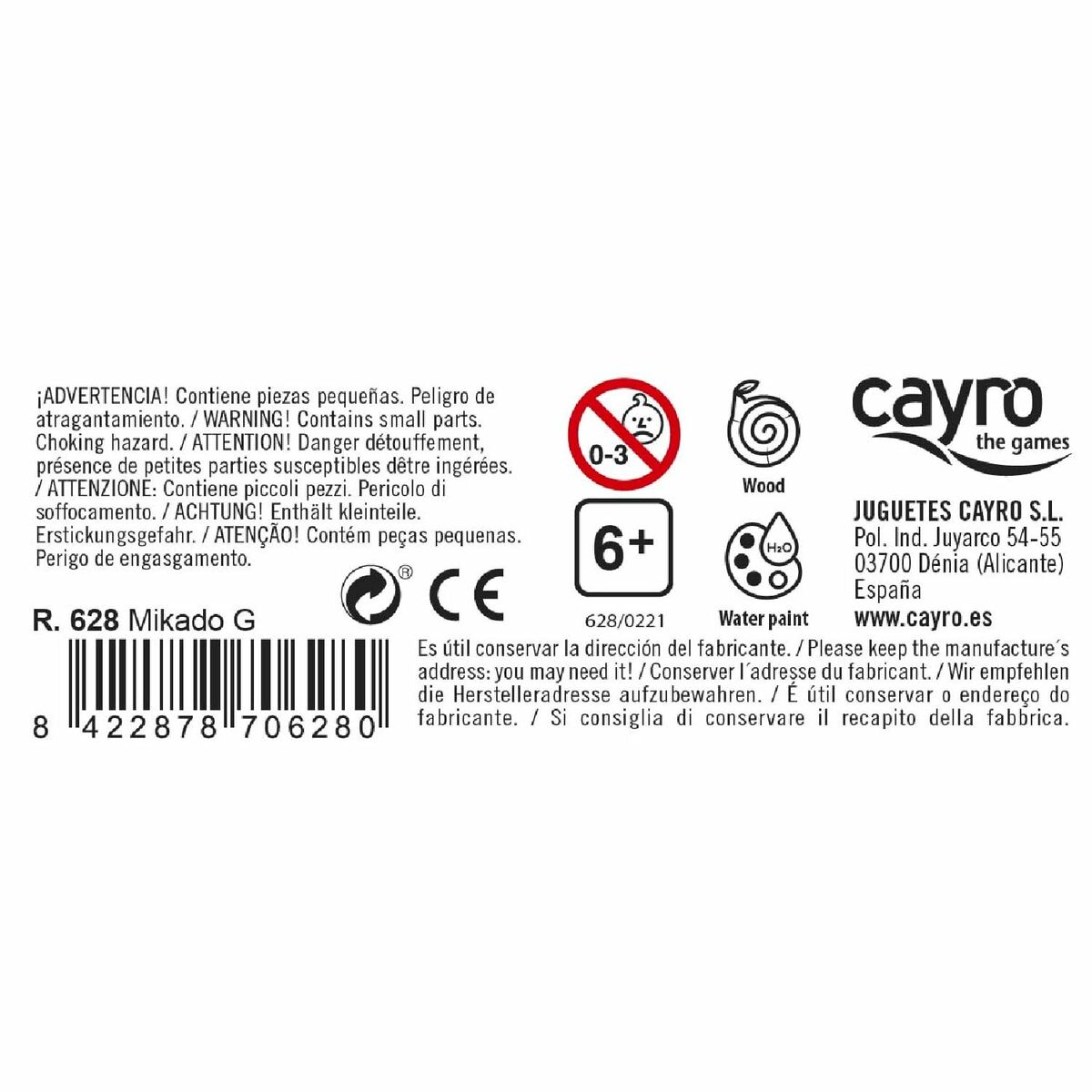 Juego de habilidad Cayro Multicolor