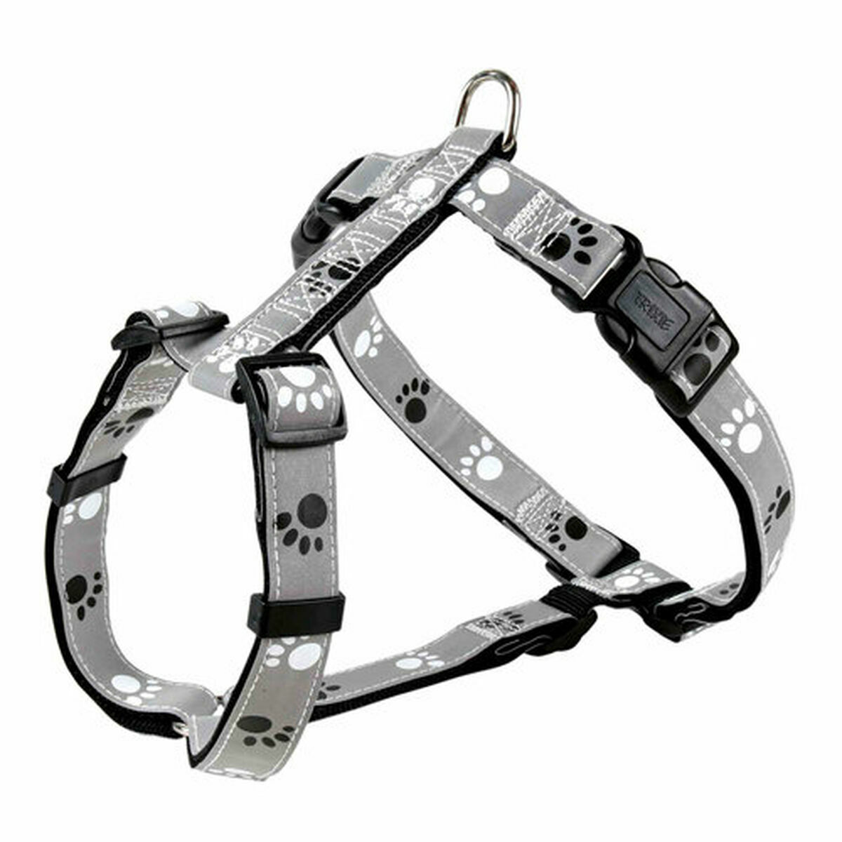 Arnés para Perro Trixie Silver Reflect Negro Gris