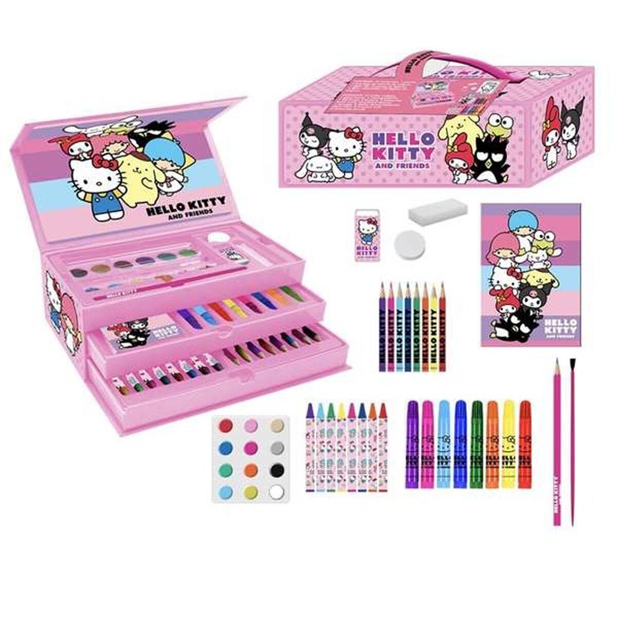 Caja de Actividades para Colorear Hello Kitty Rosa
