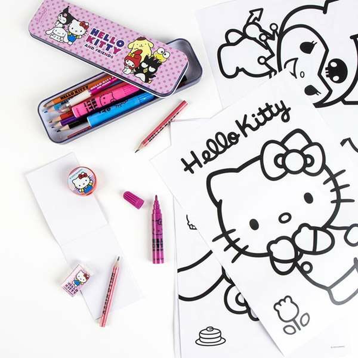 Set de Dibujo Hello Kitty Blanco