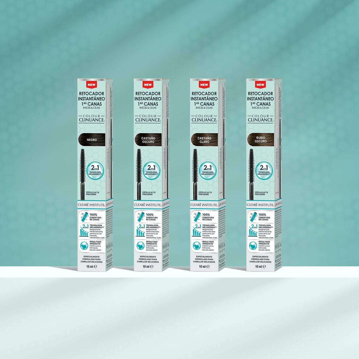 Tinte para Cejas Clearé Institute COLOUR CLINUANCE Castaño Oscuro 10 ml