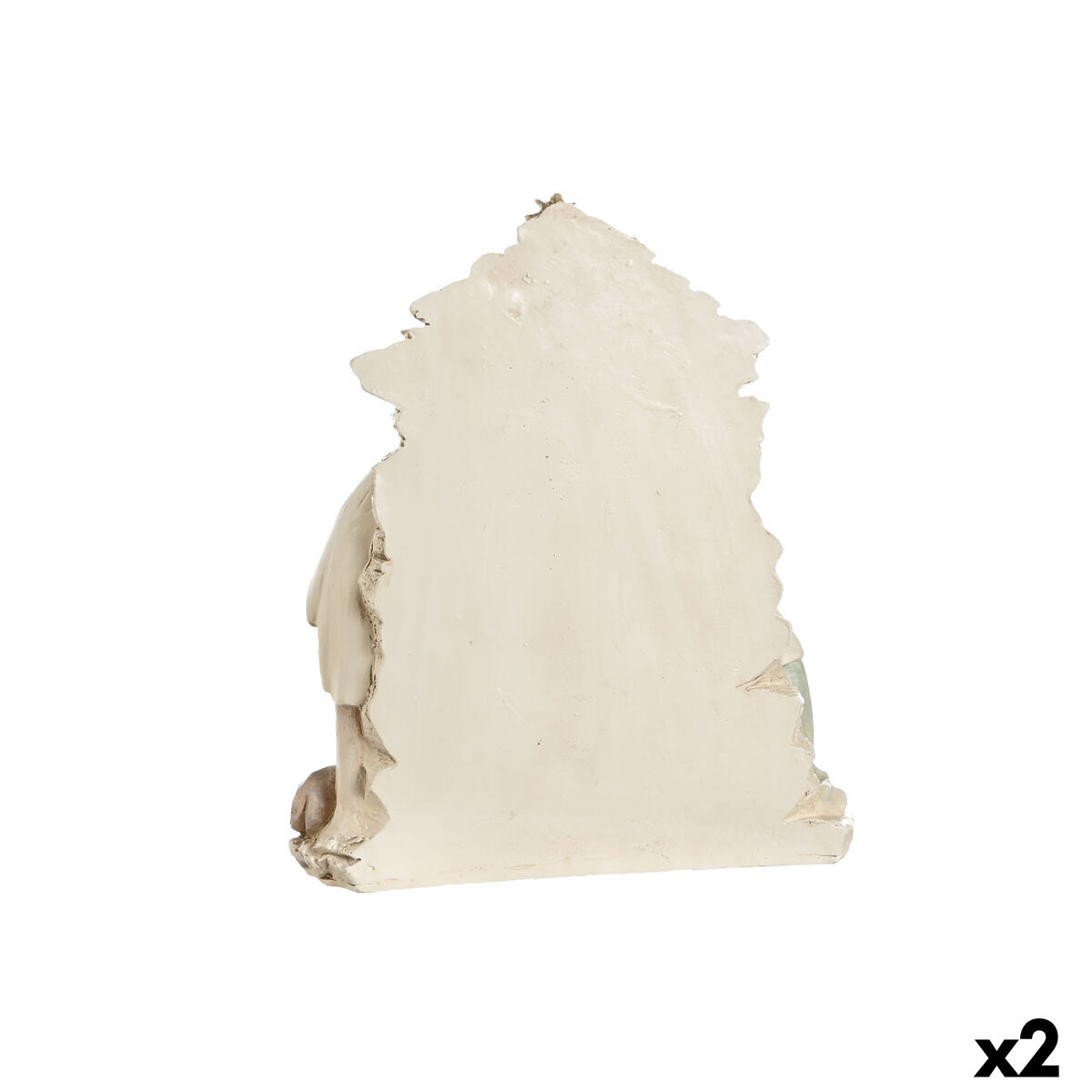 Belén de Navidad DKD Home Decor Azul Blanco Rosa Resina 24 x 8 x 27,5 cm (2 Unidades)