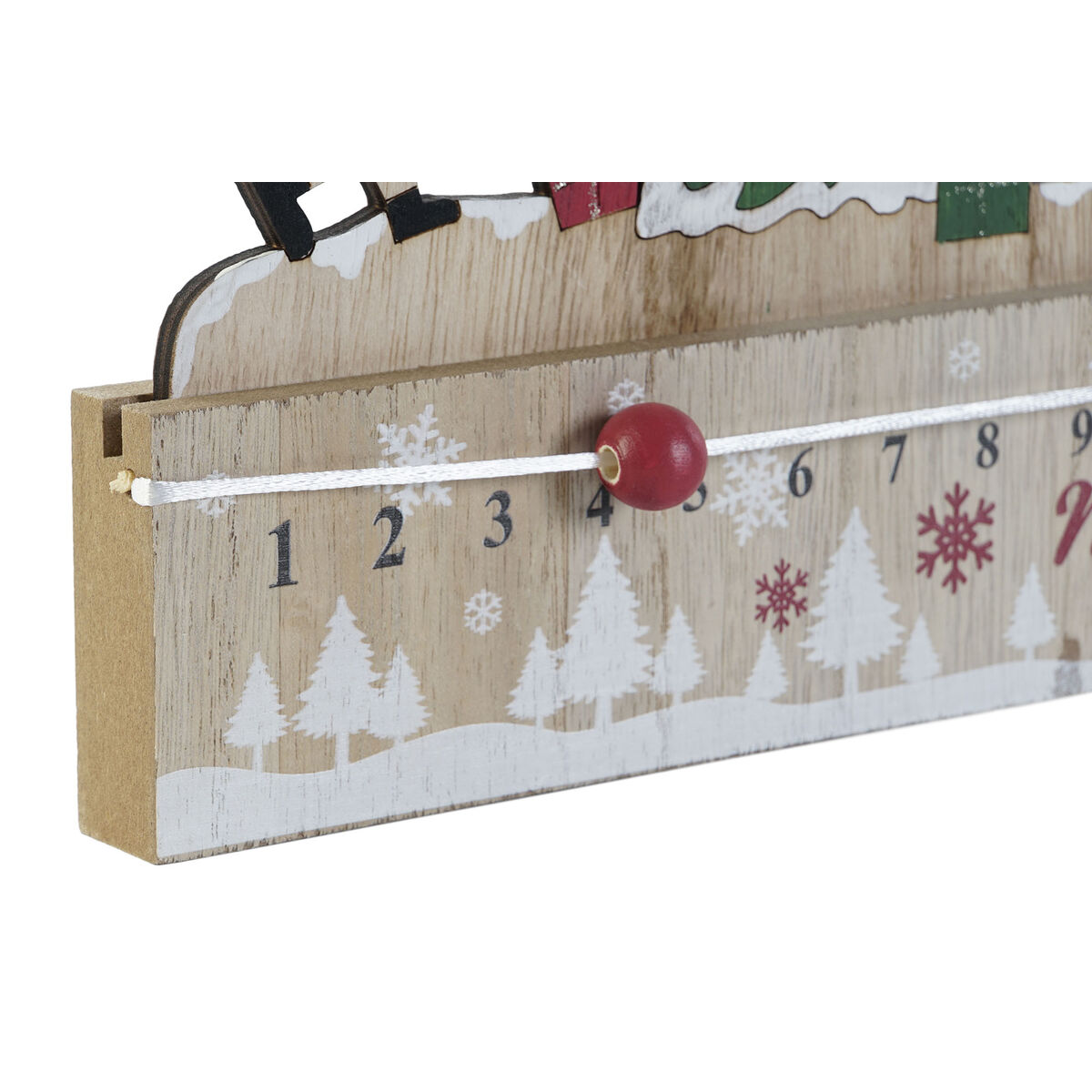 Calendario de Adviento DKD Home Decor Madera MDF 45 x 1 x 19 cm 45 x 2 x 19 cm (2 Unidades)