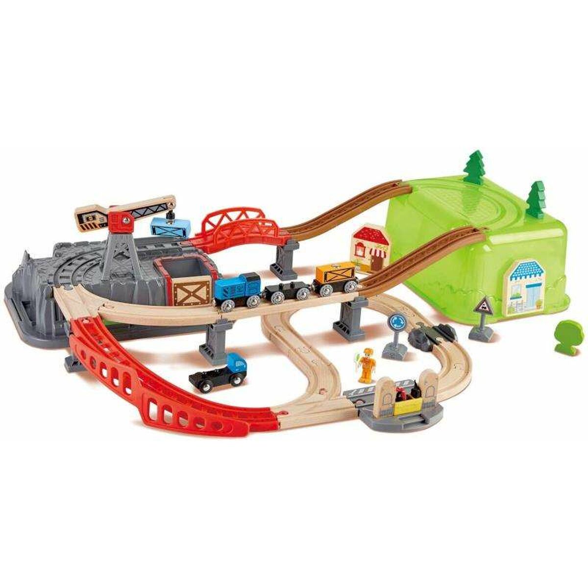 Playset de Vehículos Hape (50 Unidades)