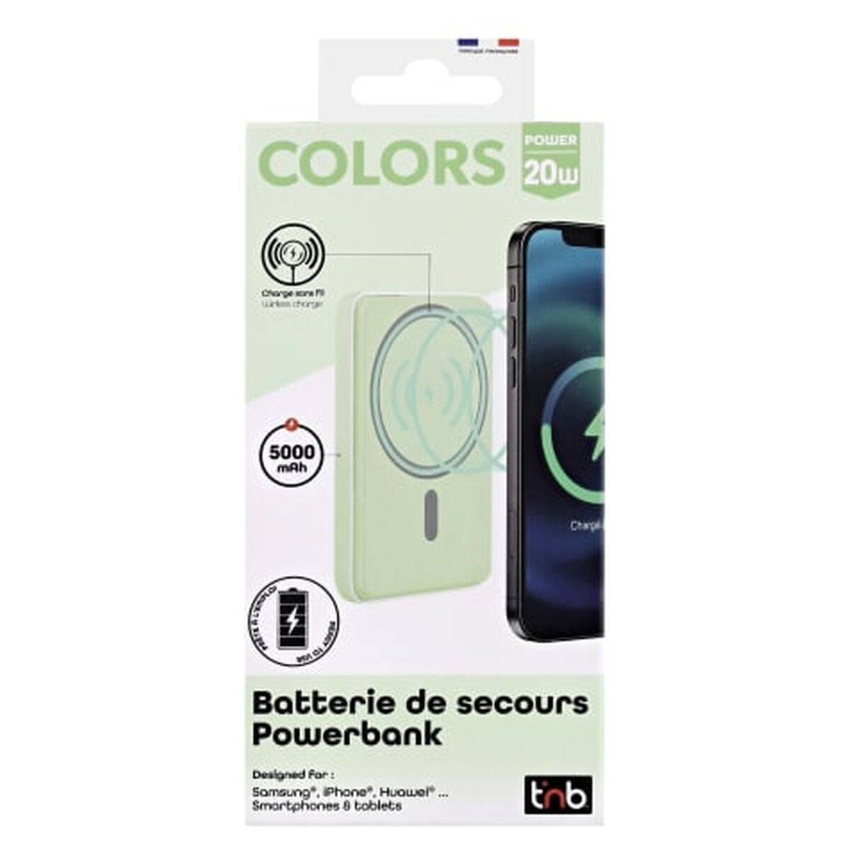 Powerbank T'NB PBUMAG5GR 5000 mAh Verde Magsafe