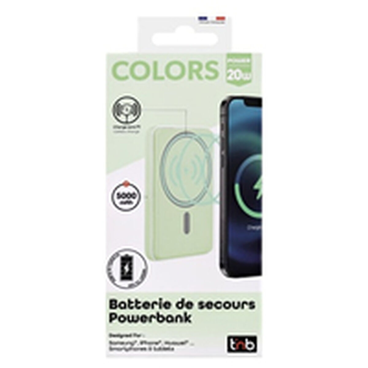Powerbank T'NB PBUMAG5GR 5000 mAh Verde Magsafe