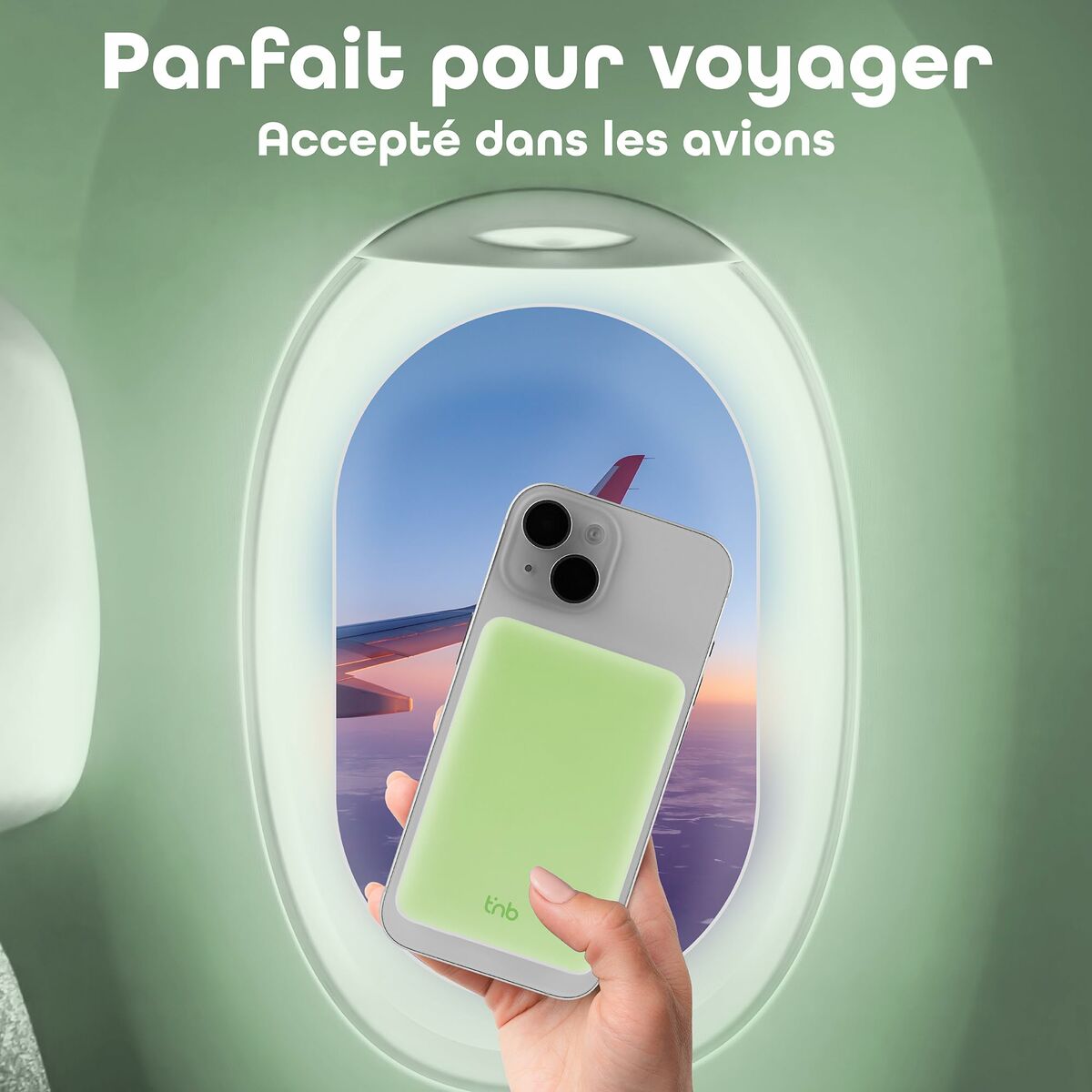 Powerbank T'NB PBUMAG5GR 5000 mAh Verde Magsafe