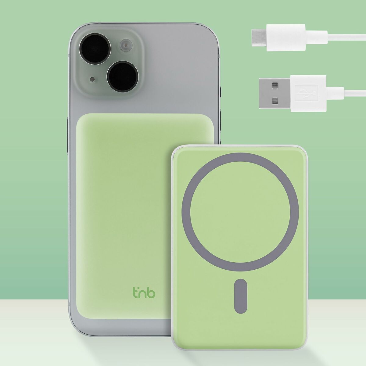 Powerbank T'NB PBUMAG5GR 5000 mAh Verde Magsafe