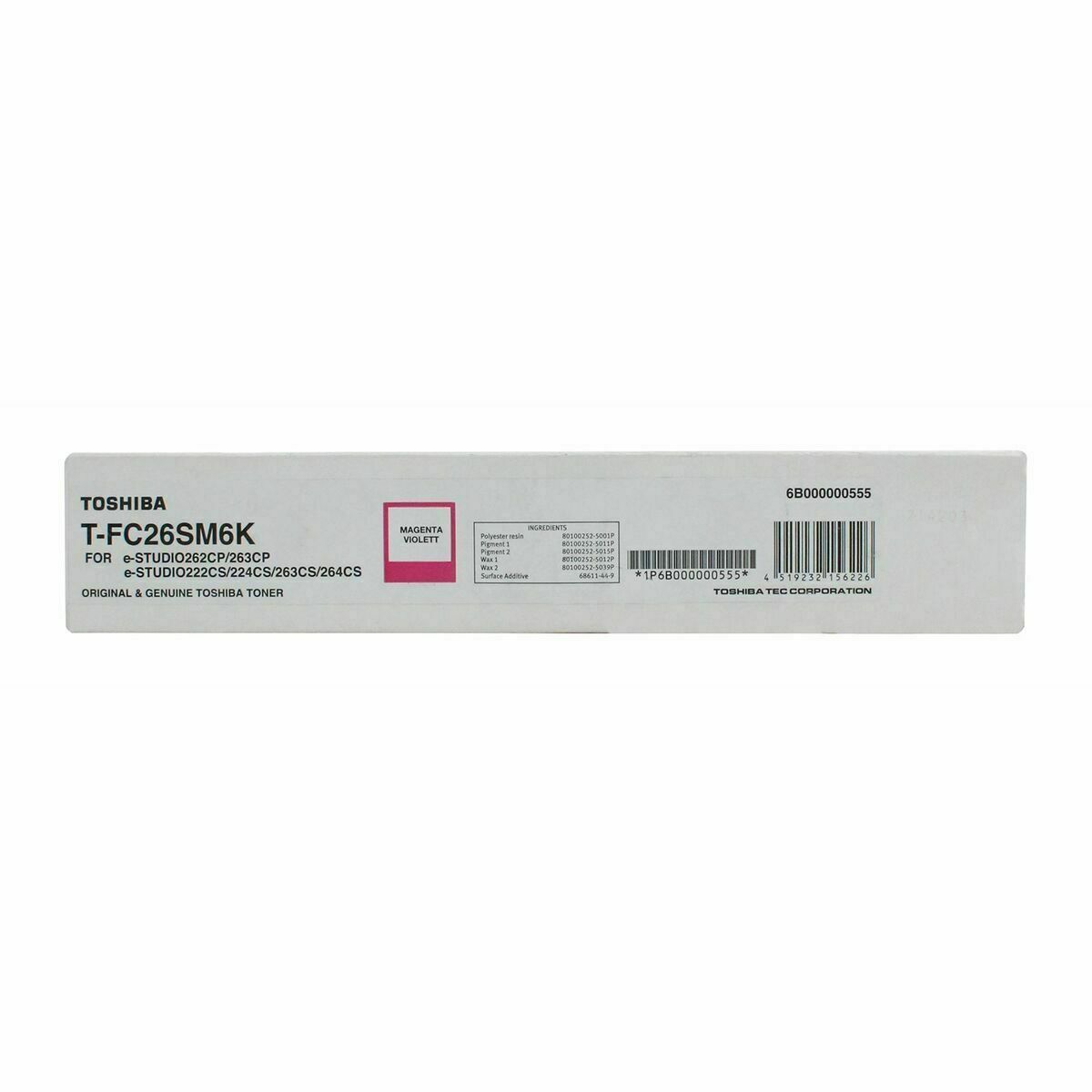 Tóner Original Toshiba T-FC26SM Magenta