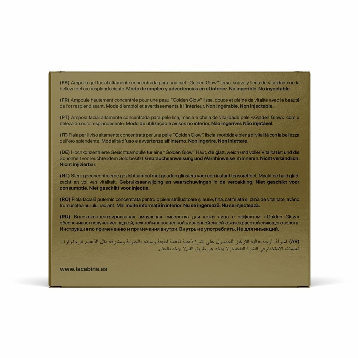 Ampollas laCabine 24K GOLD FLASH 2 ml 10 Unidades