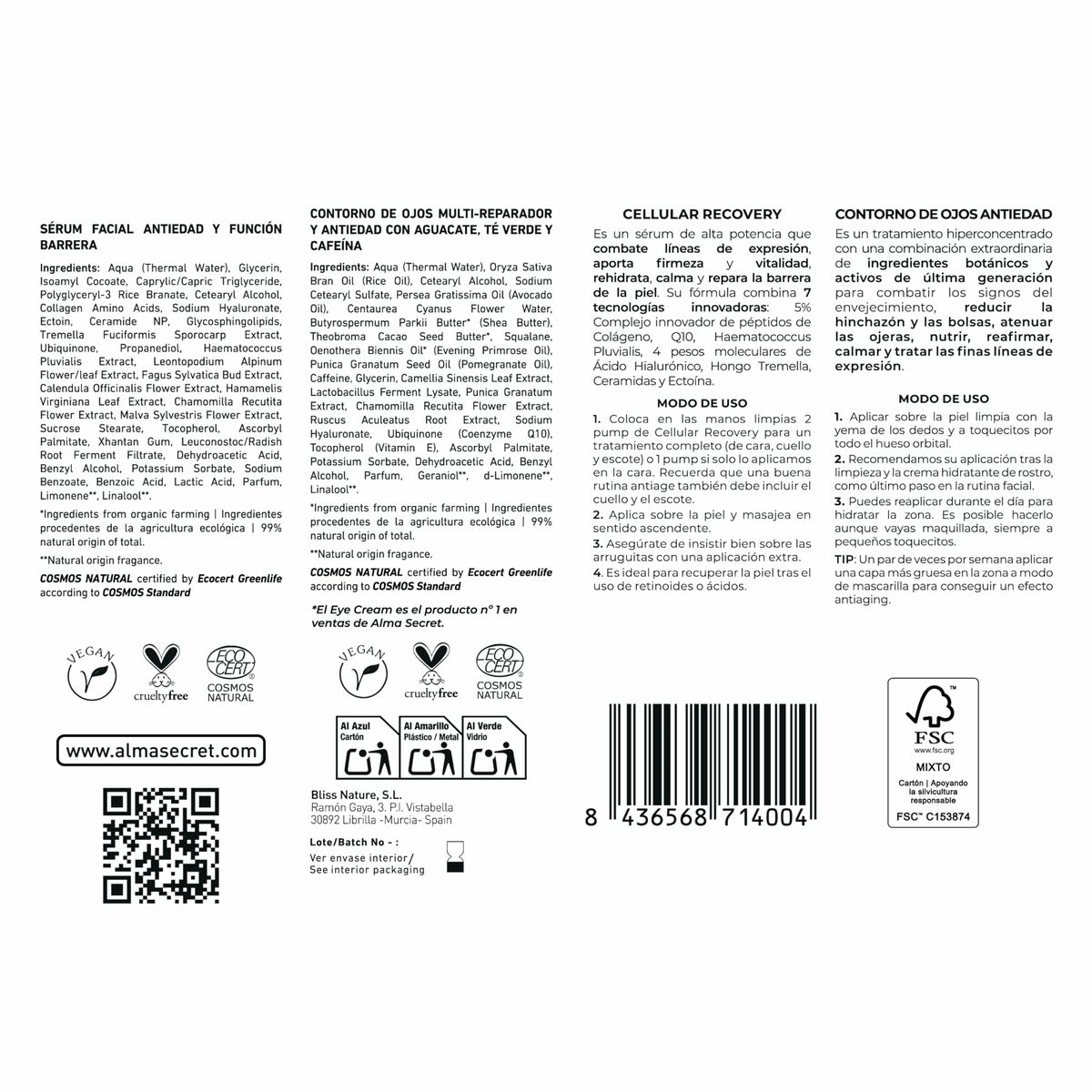 Set de Maquillaje Alma Secret FACIAL ALMA SECRET