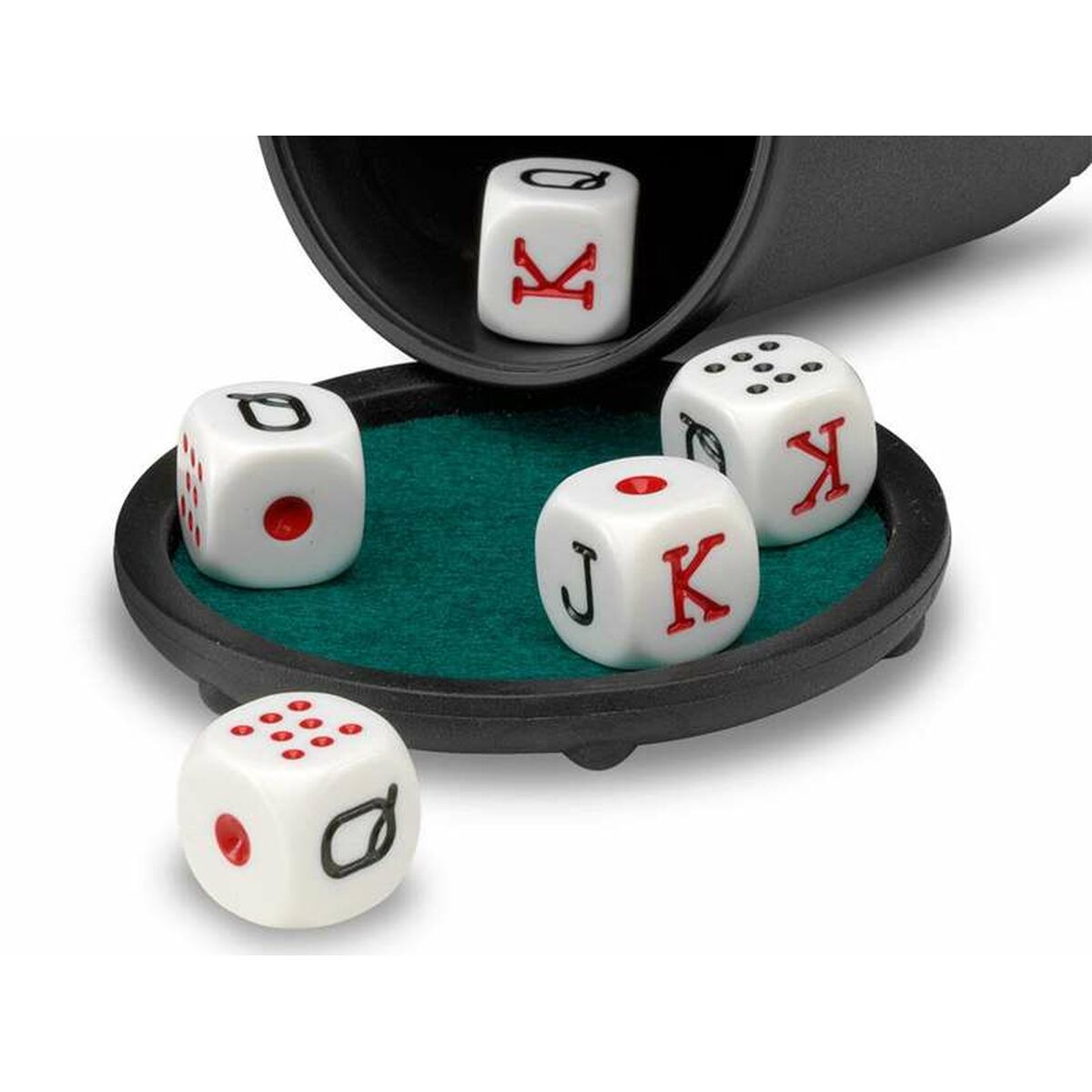 Cubilete con Dados de Póker Cayro