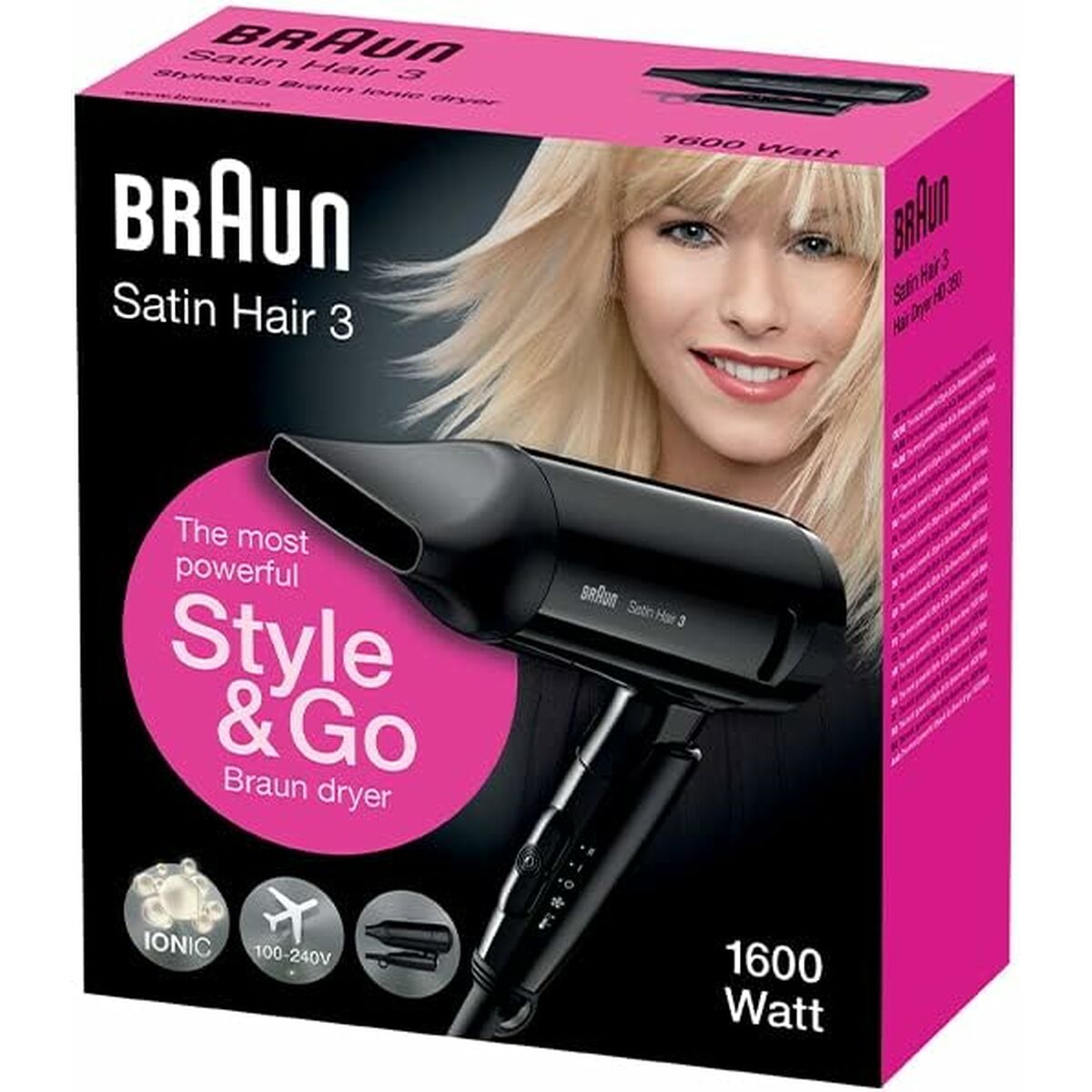 Secador de Pelo Braun BRHD350E