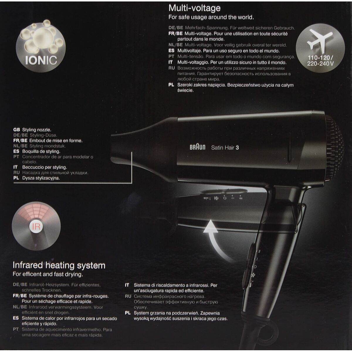 Secador de Pelo Braun BRHD350E