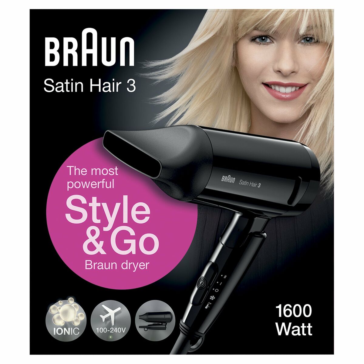Secador de Pelo Braun BRHD350E