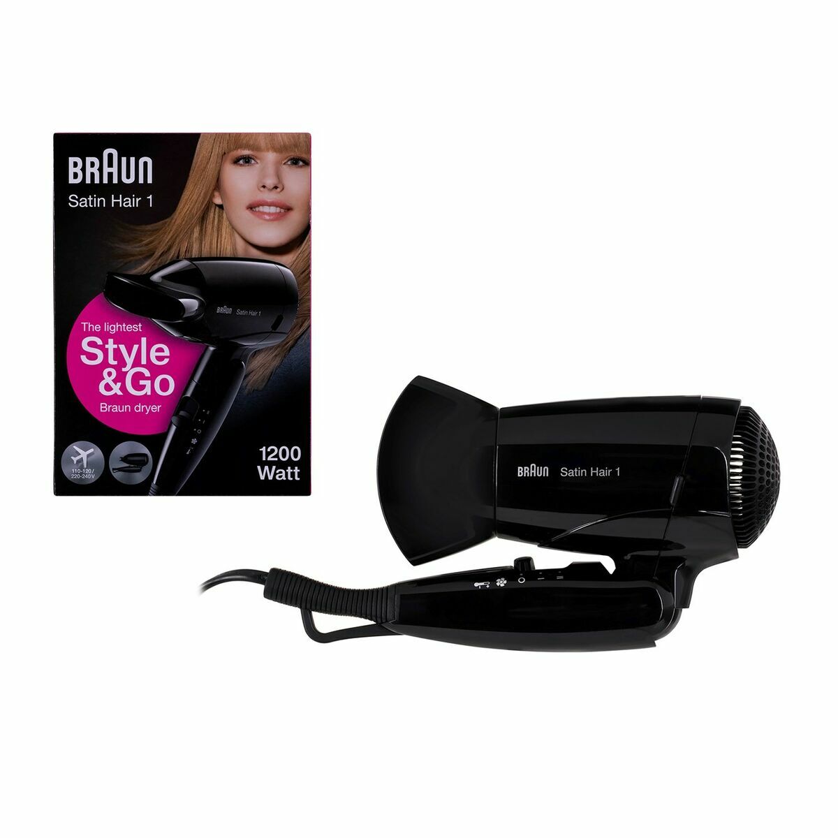 Secador de Pelo Braun HD130 Negro 1200 W