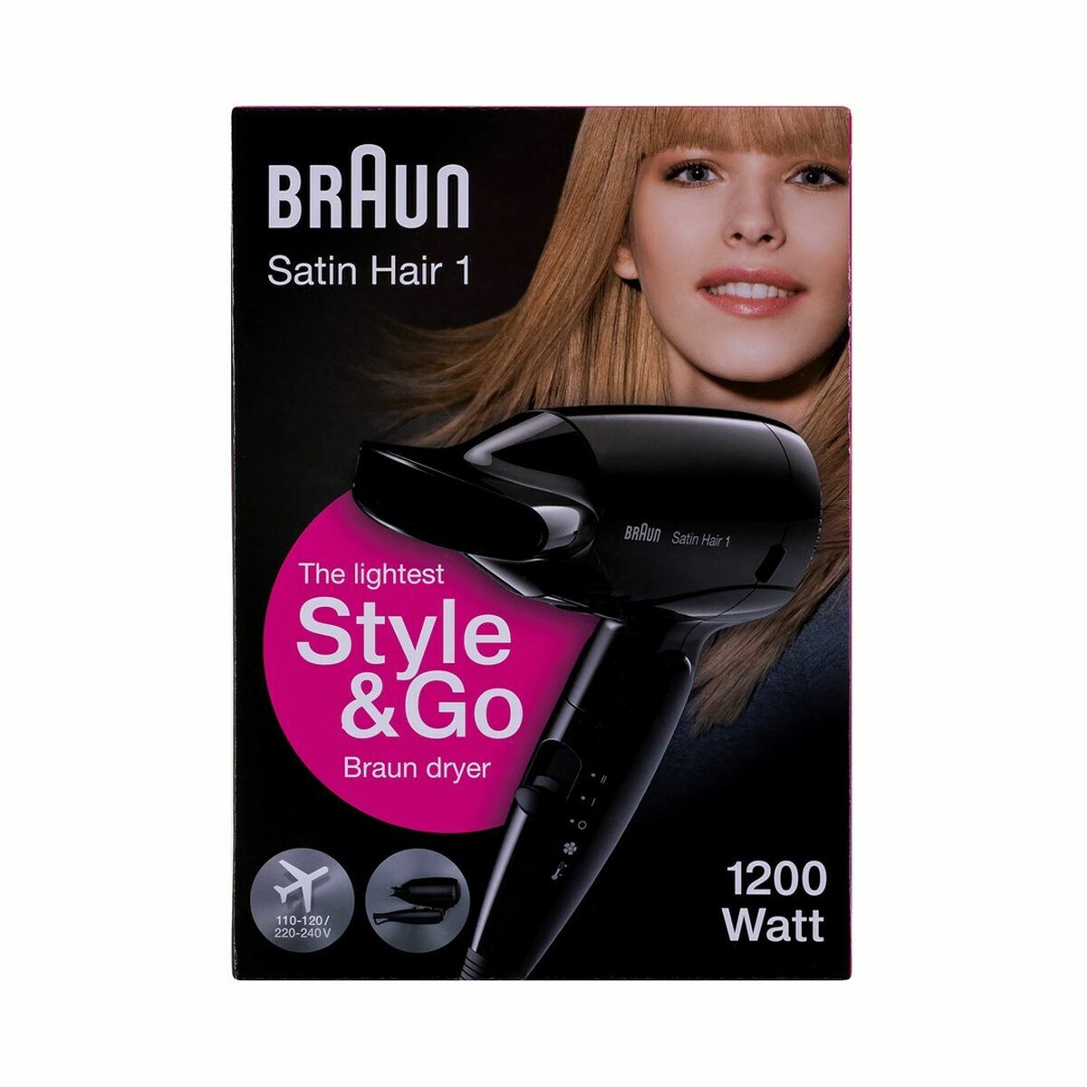 Secador de Pelo Braun HD130 Negro 1200 W