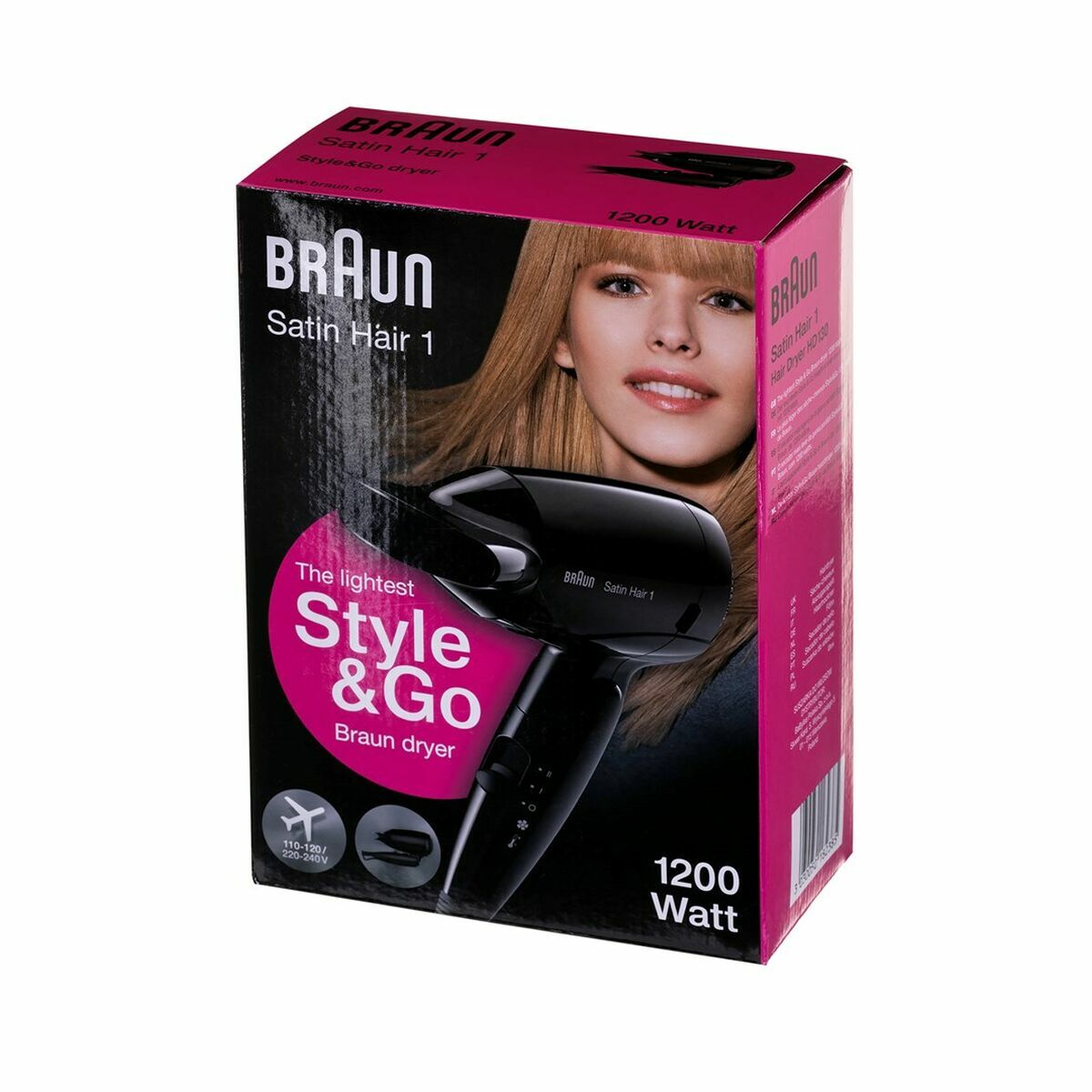 Secador de Pelo Braun HD130 Negro 1200 W