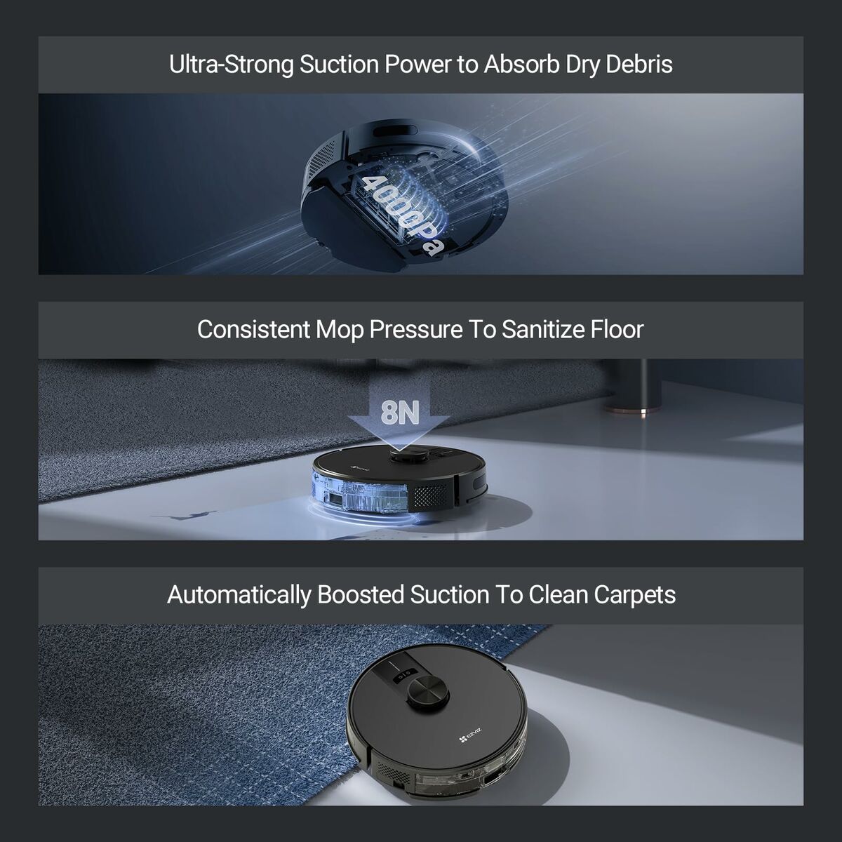 Robot Aspirador Ezviz CS-RE4P-PBT2