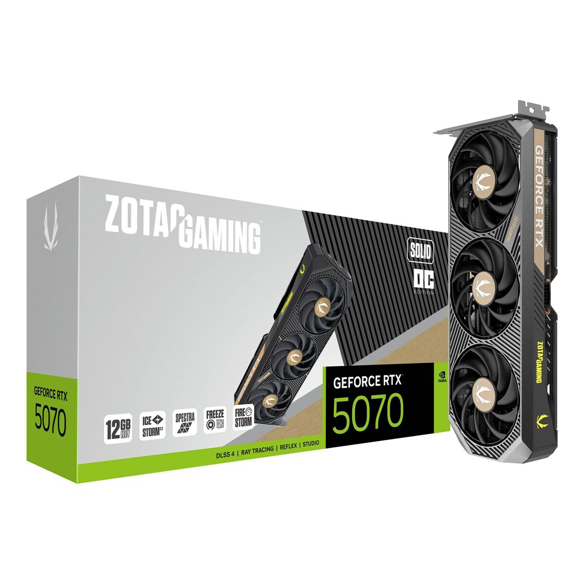 Tarjeta Gráfica Zotac ZT-B50700J-10P nvidia geforce rtx 5070 12 GB