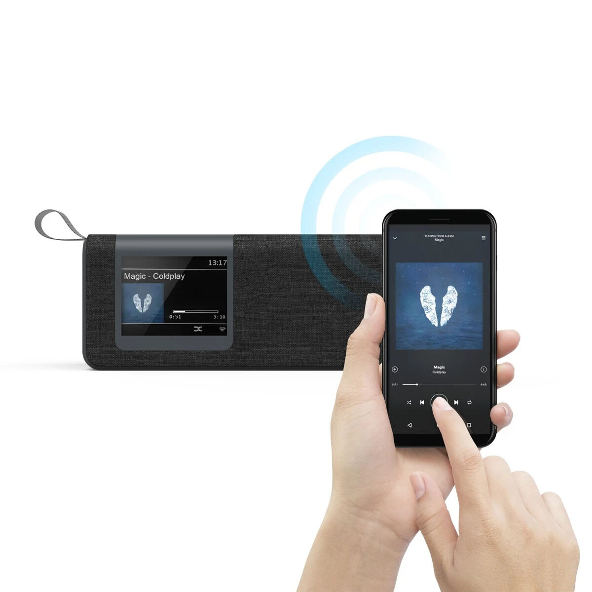 Radio Hama DR200BT Negro