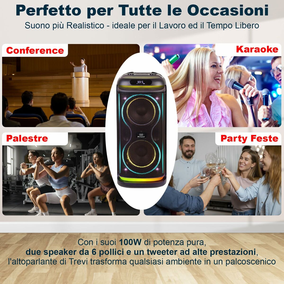 Altavoz Portátil Trevi Trevi XF 650 KB