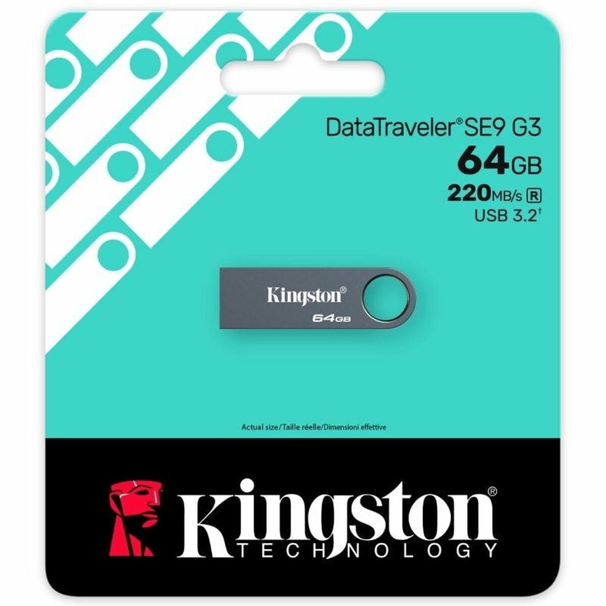 Memoria USB Kingston DataTraveler SE9 G3 USB 3.2 64 GB Negro
