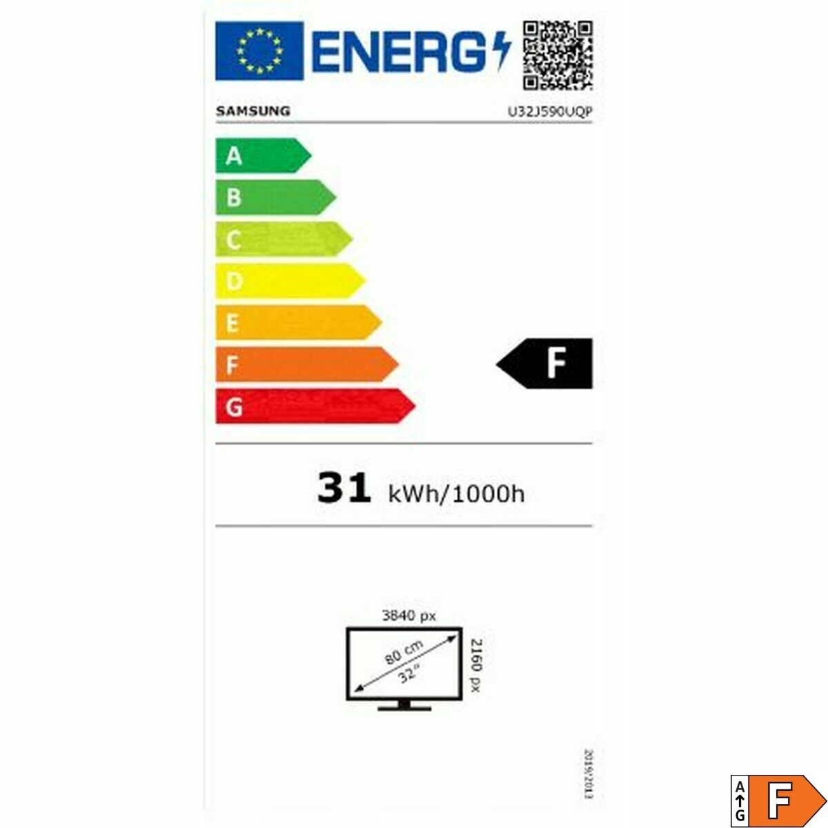 Monitor Gaming Samsung UJ590 4K Ultra HD 32"