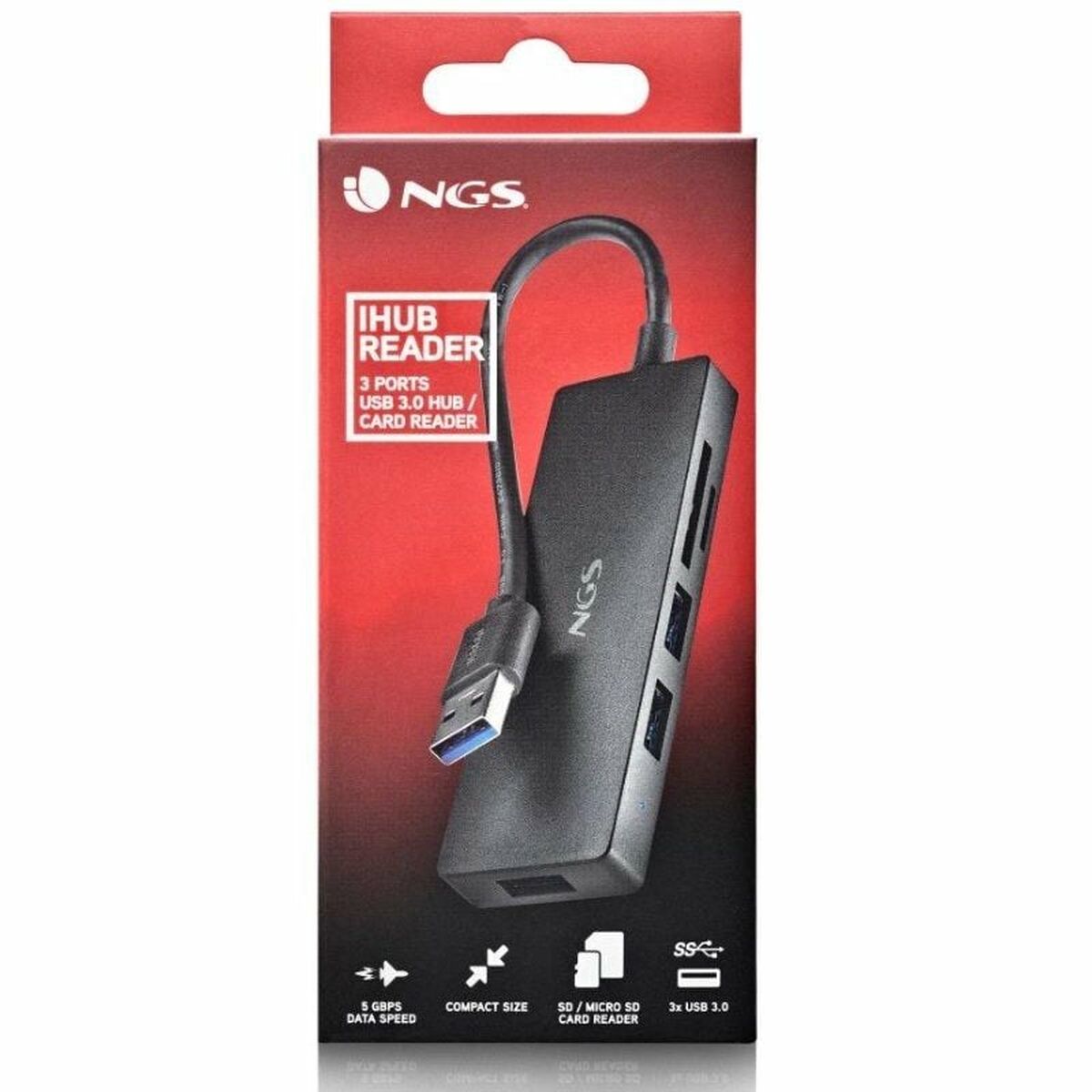 Hub USB NGS IHUBREADER USB x 3