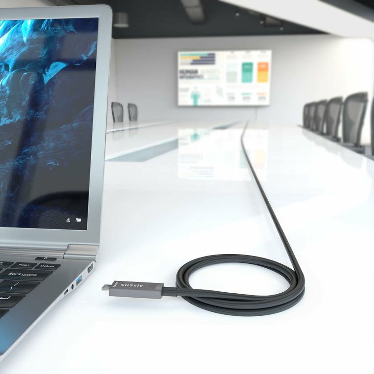 Cable USB-C Aisens A157-0883 Negro 15 m