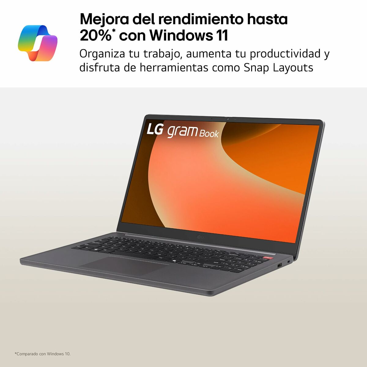Laptop LG 15U50T-G.AA56B Qwerty Español 15" 16 GB RAM 512 GB SSD