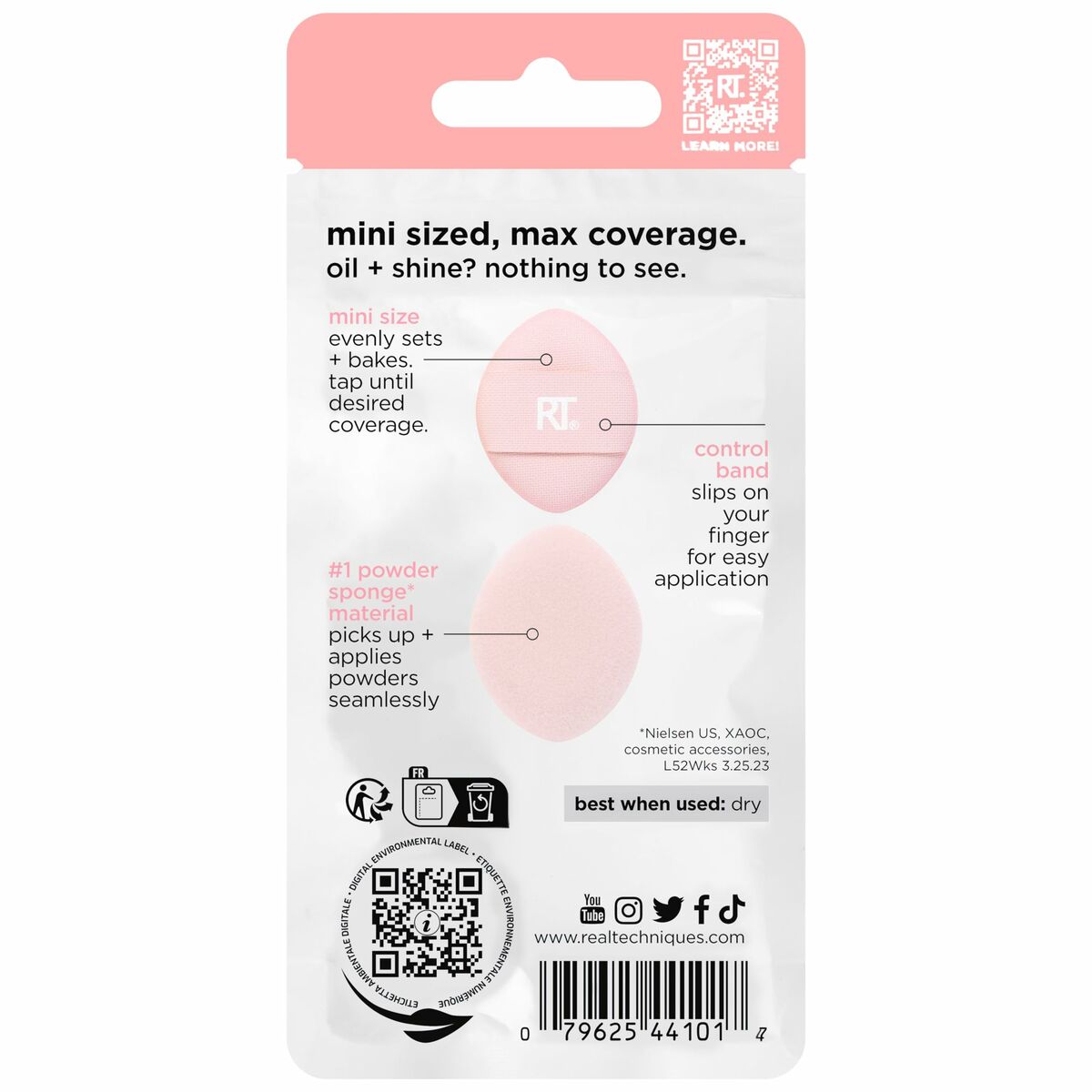 Esponja para Maquillaje Real Techniques MINI MIRACLE