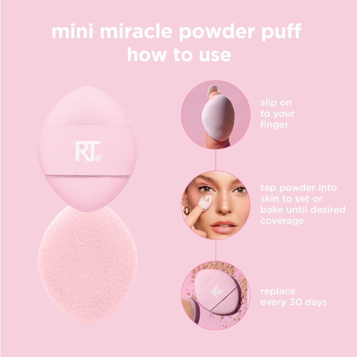 Esponja para Maquillaje Real Techniques MINI MIRACLE
