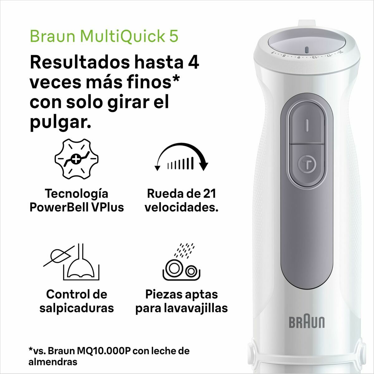 Batidora de Mano Braun MultiQuick 5 MQ 50001 M 1000 W Blanco