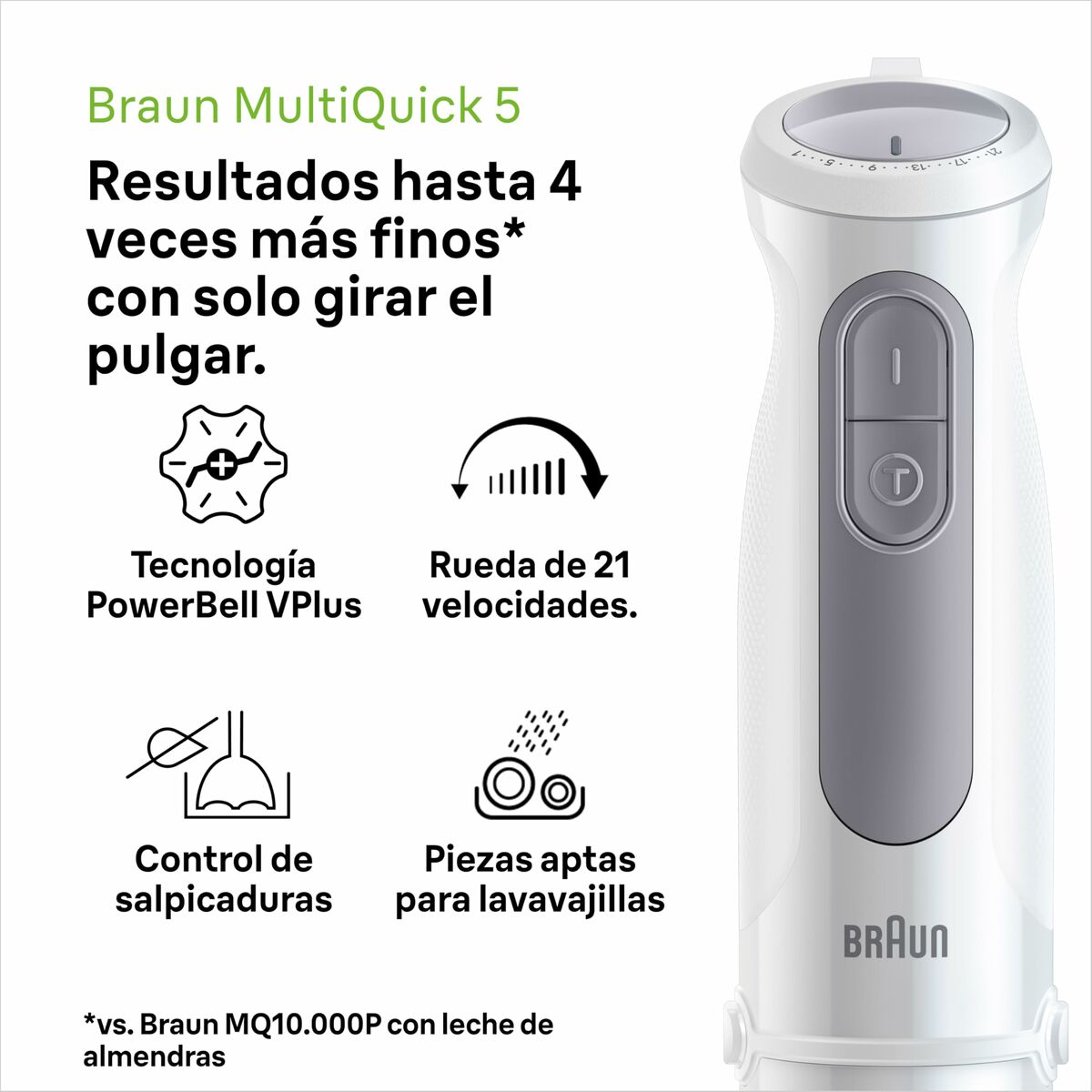 Batidora de Mano Braun MultiQuick 5 MQ 50001 M 1000 W Blanco