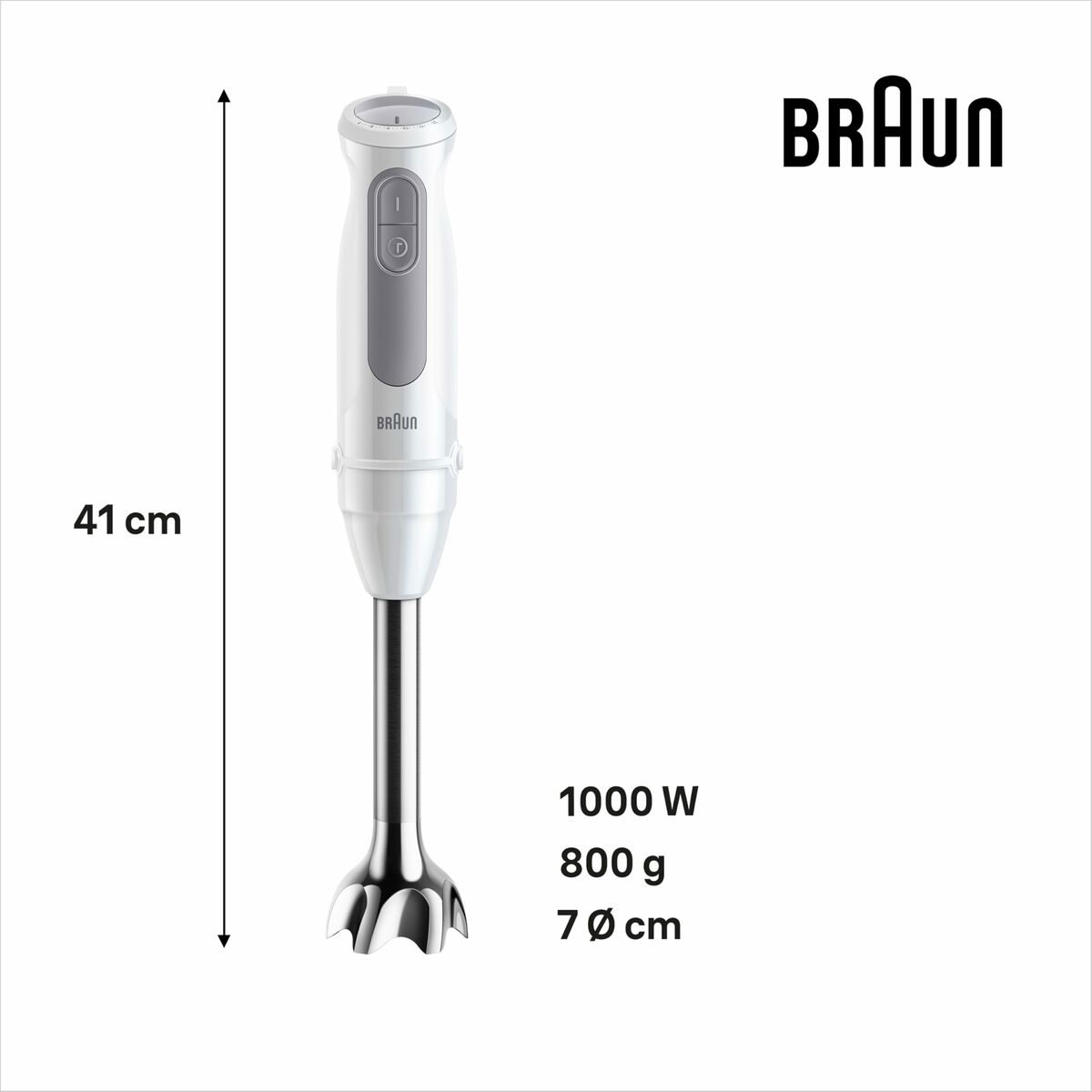 Batidora de Mano Braun MultiQuick 5 MQ 50001 M 1000 W Blanco