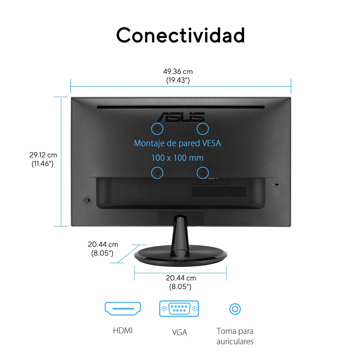Monitor Asus 90LM06B0-B05B70 Full HD 22" 21,4"