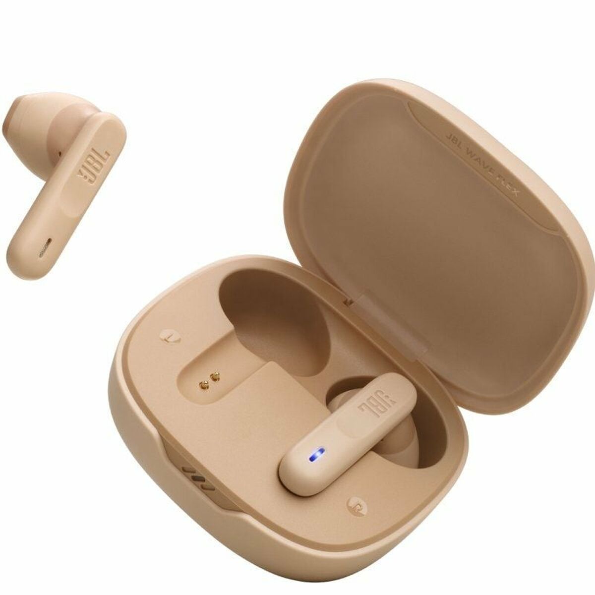 Auriculares Inalámbricos con Estuche de Carga JBL Wave Flex Beige